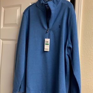 Izod Saltwater mens fleece quarter zip new w/ tags